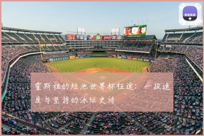霍斯祖的短池世界杯征途:一段速度与坚持的泳坛史诗