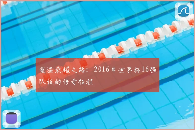 重温荣耀之路:2016年世界杯16强队伍的传奇征程